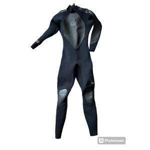 Quiksilver MX Full Long Sleeve Pant Wetsuit Bodysuit Black Size Medium